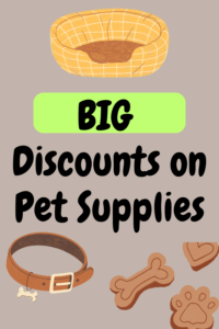 big discounts on pet supplies