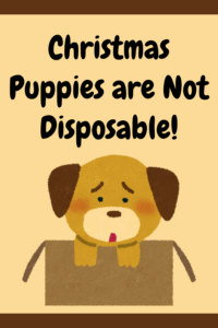 christmas puppies are not disposable!