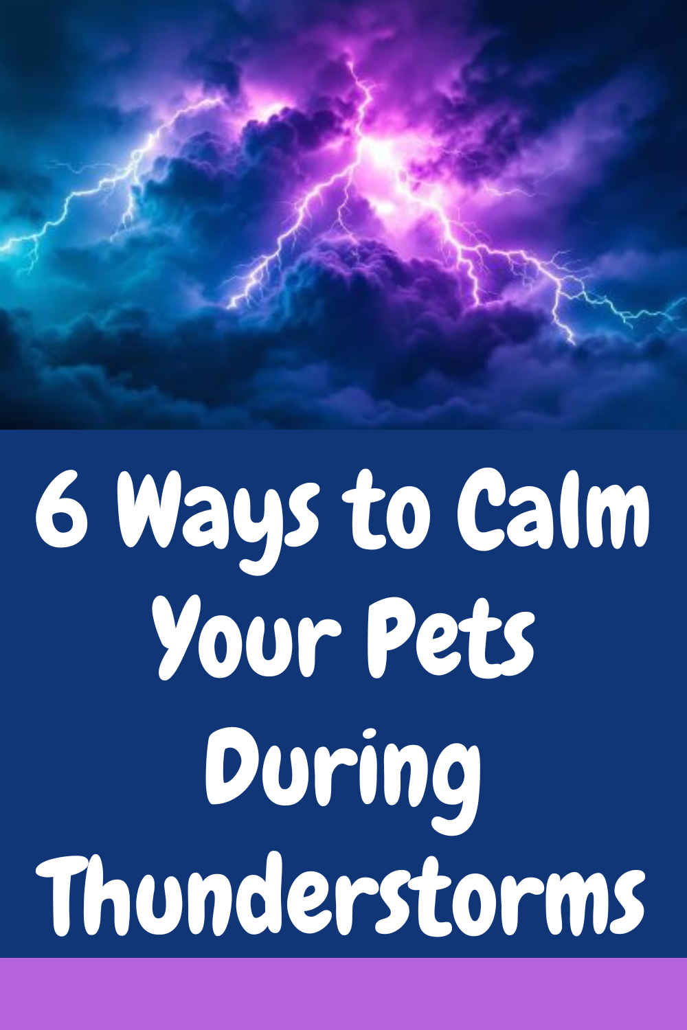 Image showcasing How to Help Anxious Pets During Thunderstorms