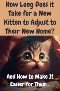 how long does it take for a new kitten to adjust to their new home?