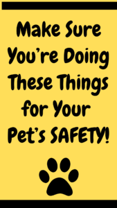 safety tips for pets