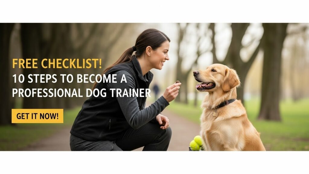 10 steps to become a professional dog trainer