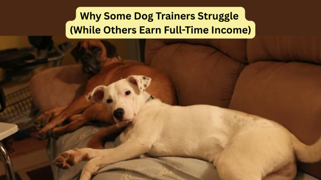 Por que alguns treinadores de cães têm dificuldades (enquanto outros ganham uma renda em tempo integral)