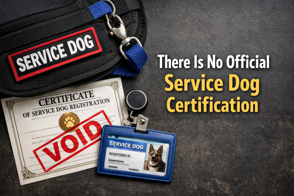 There Is No Official Service Dog Certification