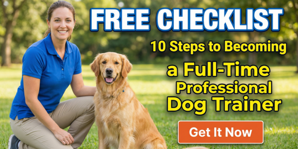 10 steps to becoming a full time professional dog trainer
