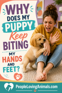 why does my puppy keep biting my hands and feet?