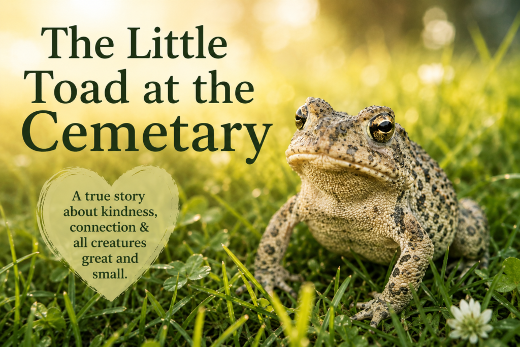 the little toad at the cemetary